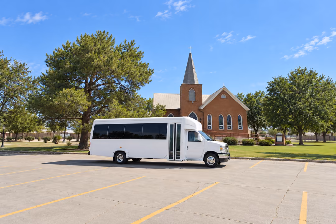 Peoria AZ 15 passenger party bus rental exterior