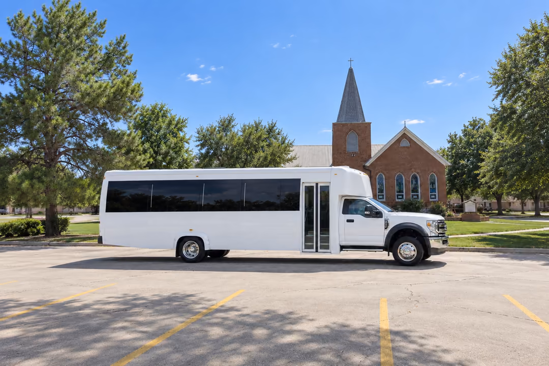 Peoria AZ 30 passenger party bus rental exterior