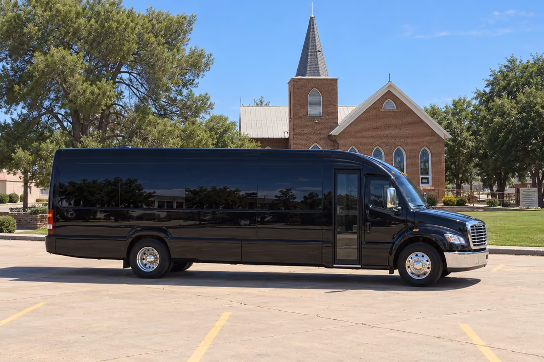 Peoria AZ 40 passenger party bus rental exterior