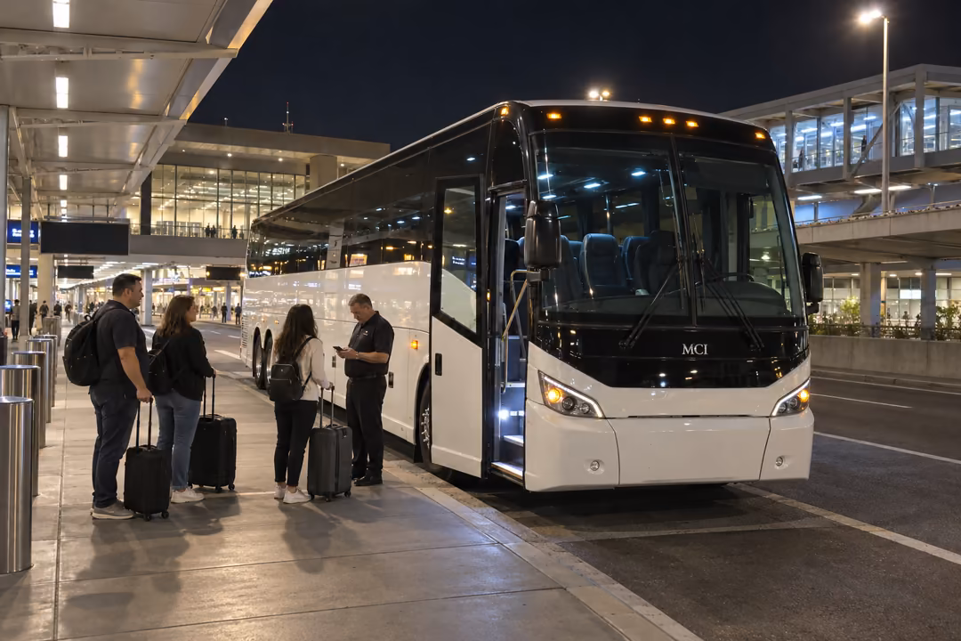 Peoria AZ airport shuttle bus rentals to Sky Harbor