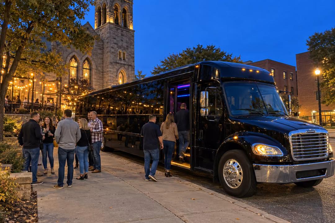 Peoria IL bachelor and bachelorette party bus rentals