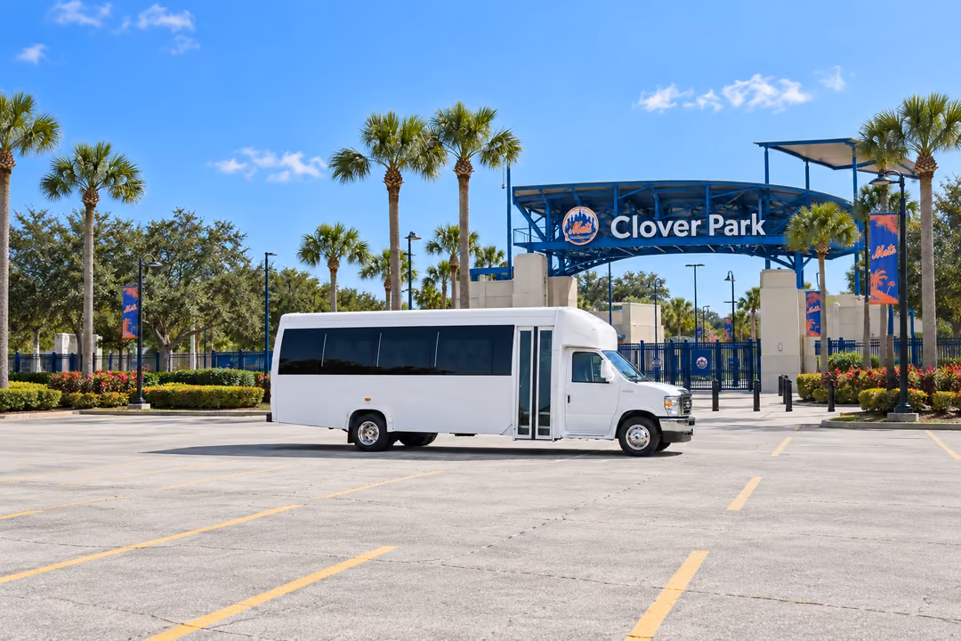 Port St Lucie 15 passenger party bus rental exterior