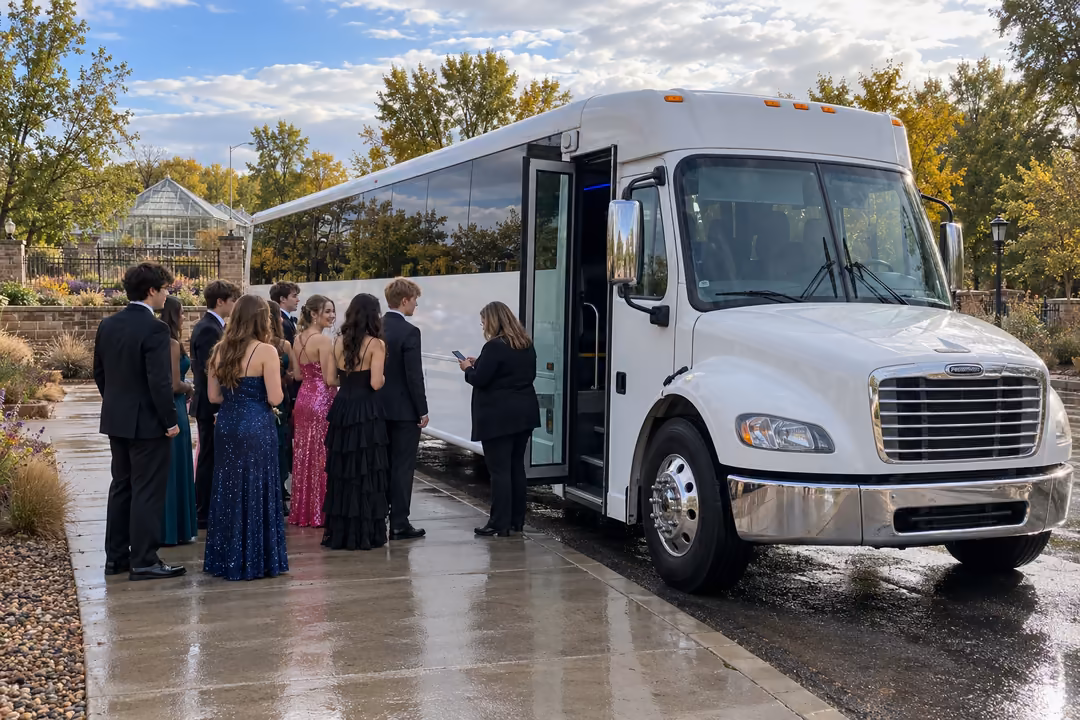 Prom and homecoming party bus rentals in Grand Junction