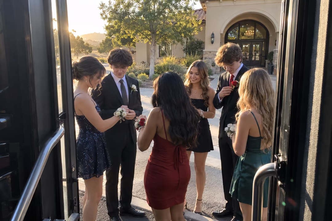 Prom and homecoming party bus rentals in Palmdale