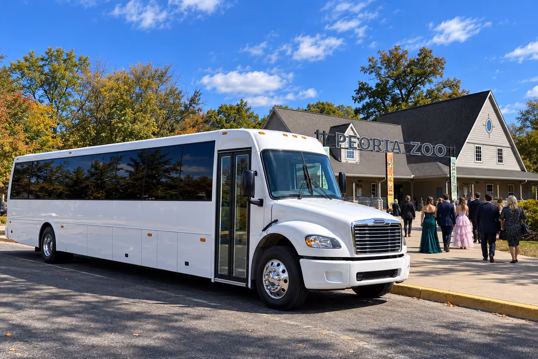 Prom and homecoming party bus rentals in Peoria IL
