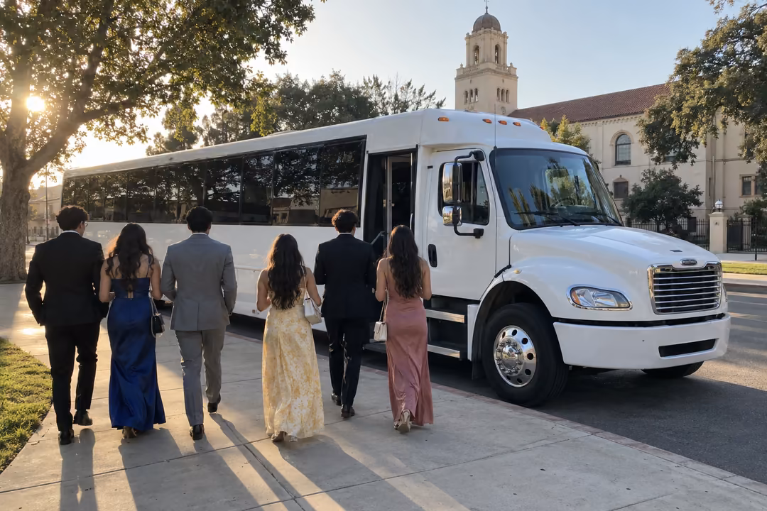 Prom and homecoming party bus rentals in Salinas