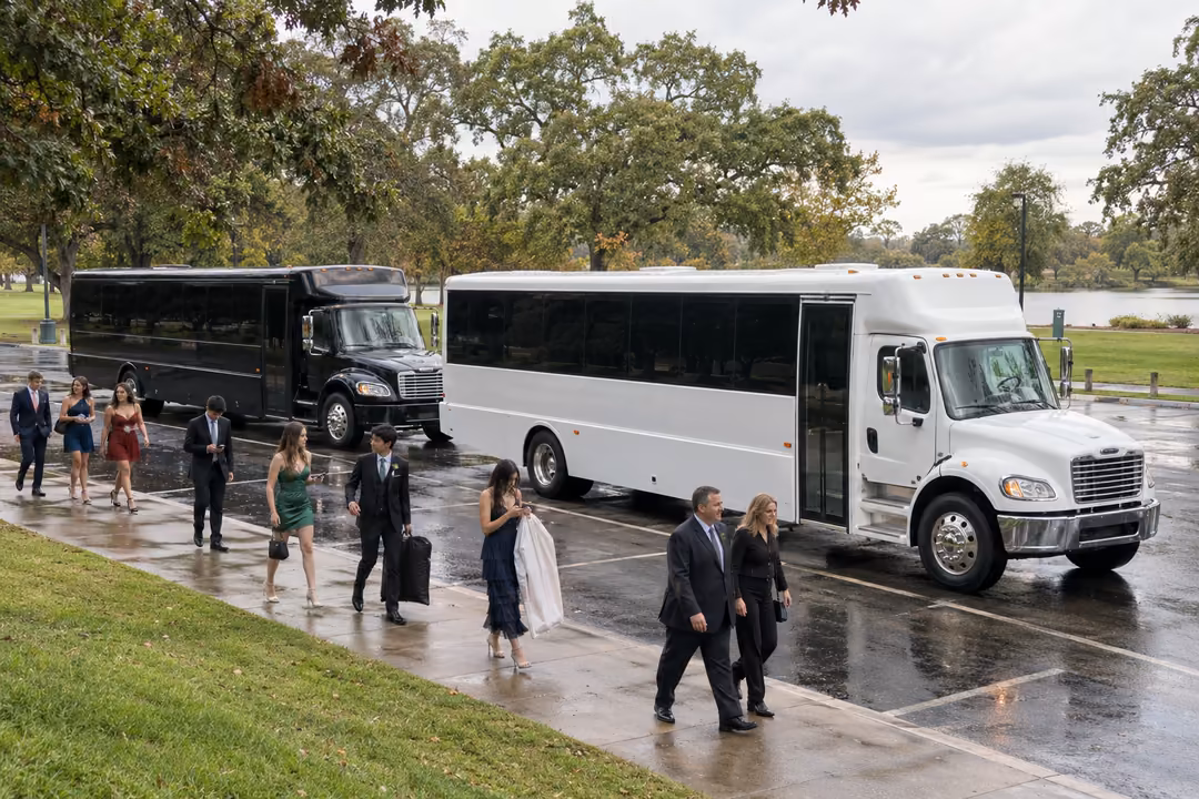 Prom and homecoming party buses in Stockton