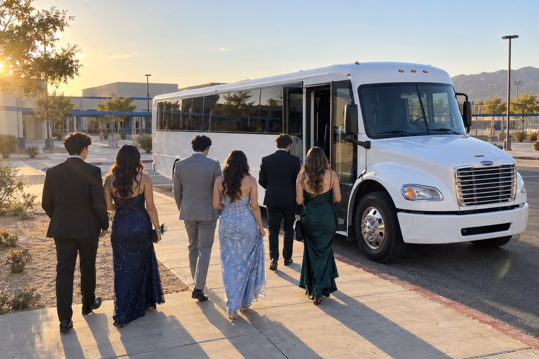 Prom and homecoming party buses in Victorville