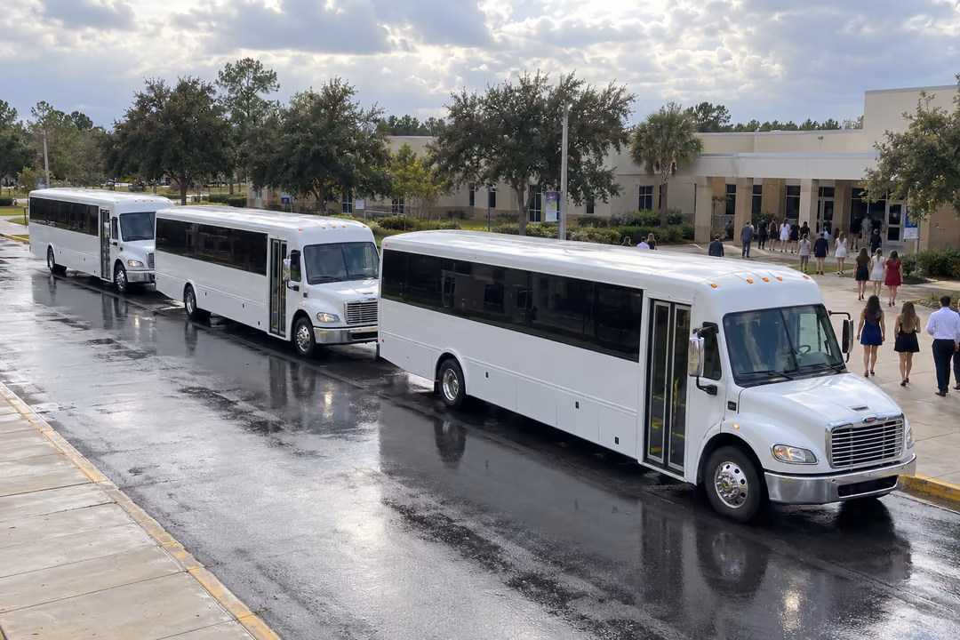 Prom homecoming and School event party buses in Riverview