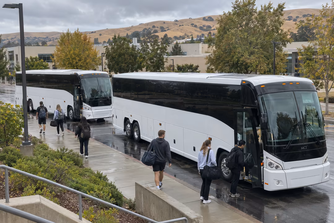 Rent a bus from Livermore to the Bay area and beyond
