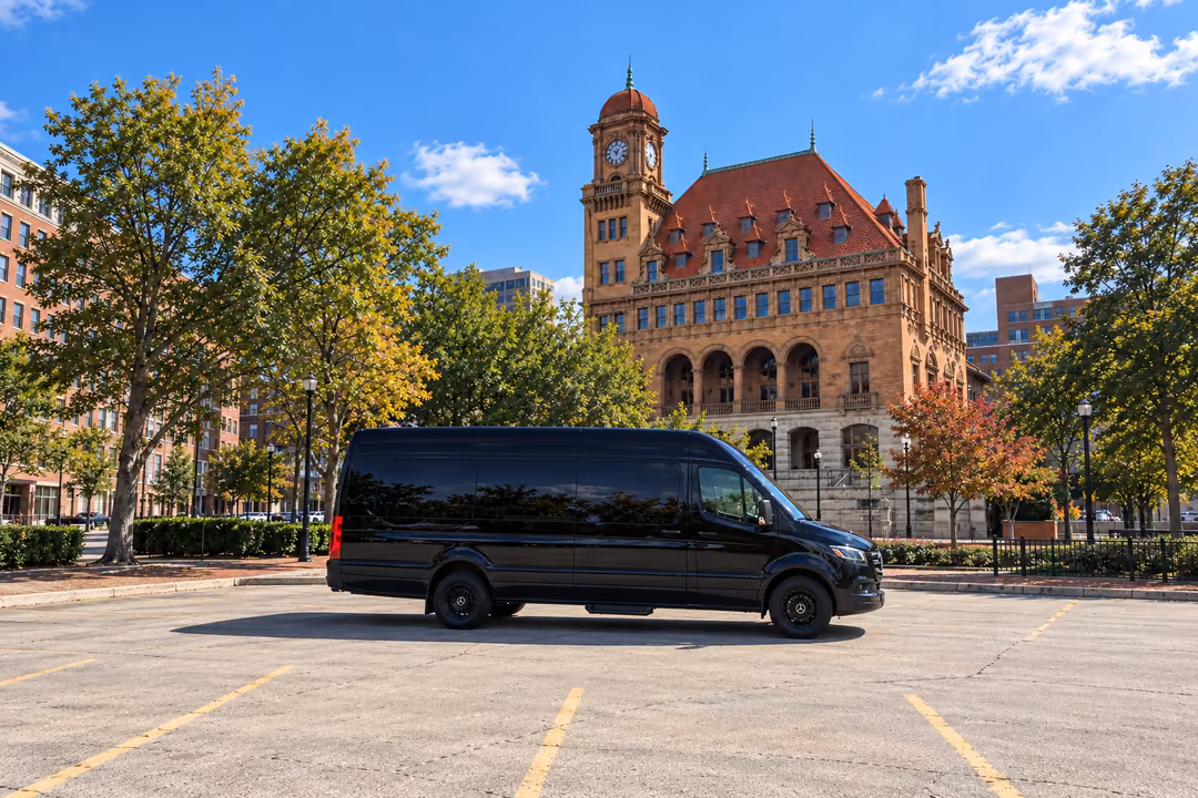 Richmond VA 14 passenger Sprinter limo rental exterior