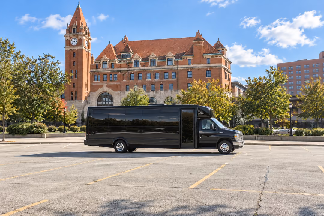 Richmond VA 20 passenger party bus rental exterior