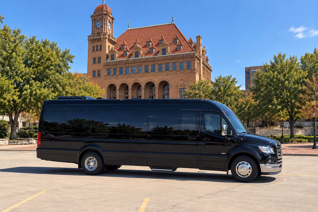 Richmond VA 40 passenger party bus rental exterior