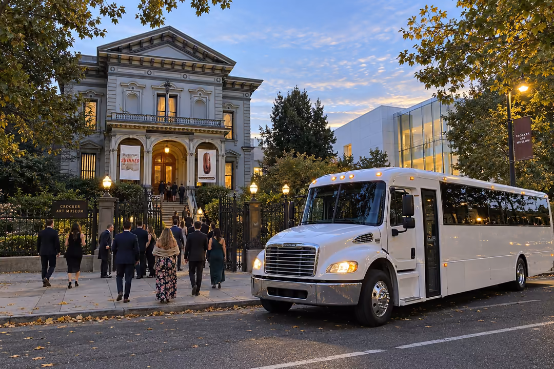 Sacramento wedding transportation and shuttle service
