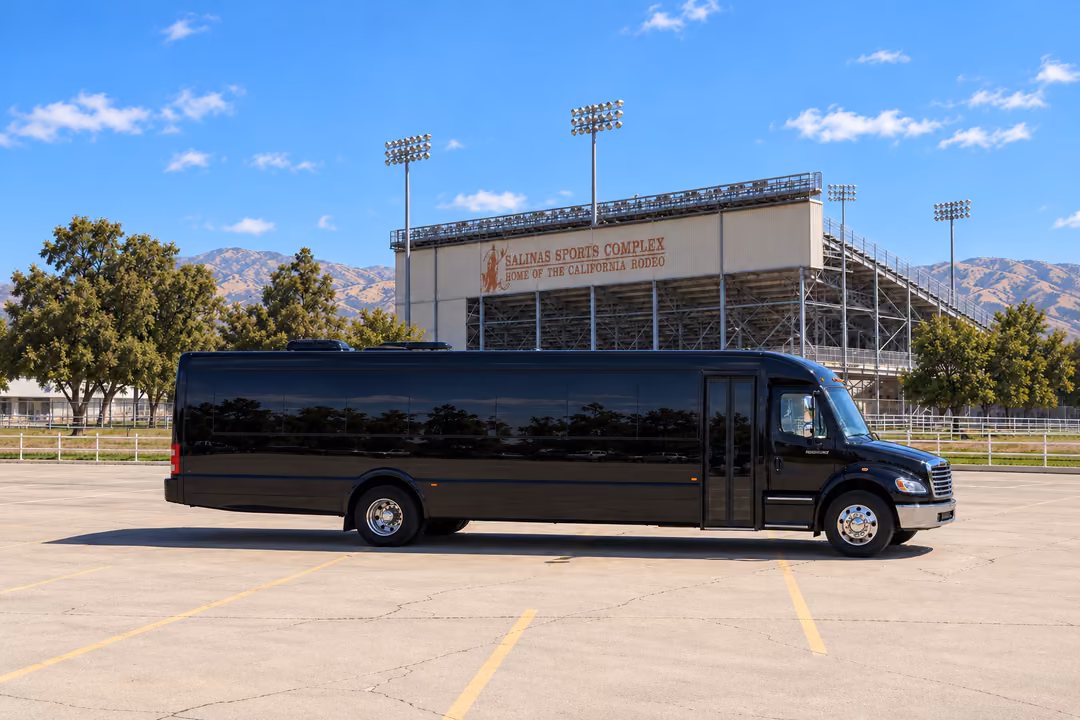 Salinas 40 passenger party bus rental exterior