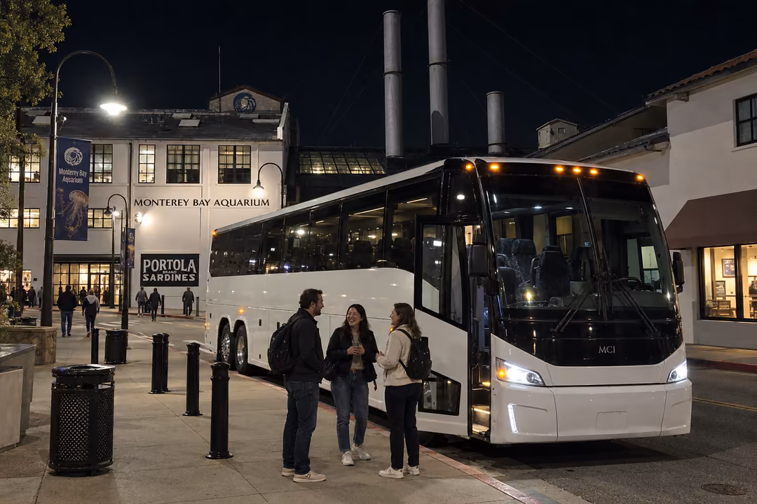 Salinas party bus day trips around Monterey Bay
