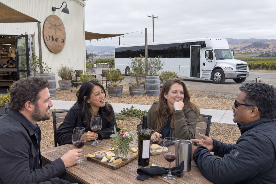 Salinas party bus rentals for River Road wine tours