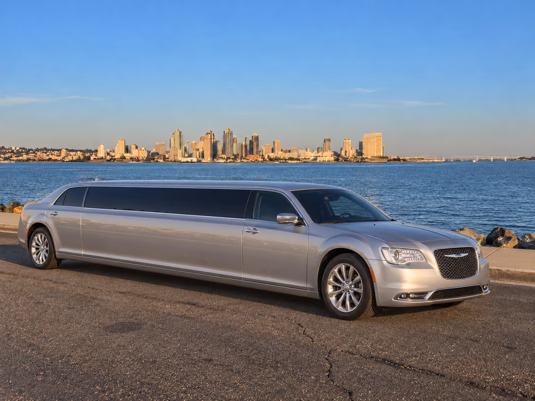 San Diego Chrysler limo rental exterior
