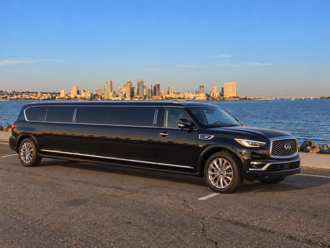 San Diego Infiniti limo rental exterior