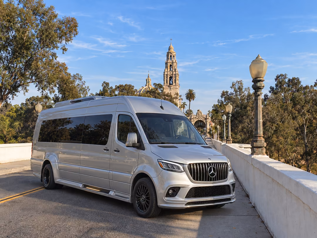 San Diego Sprinter limo rental exterior