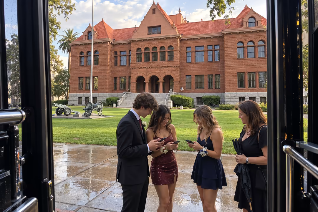 Santa Ana prom and homecoming party bus rentals