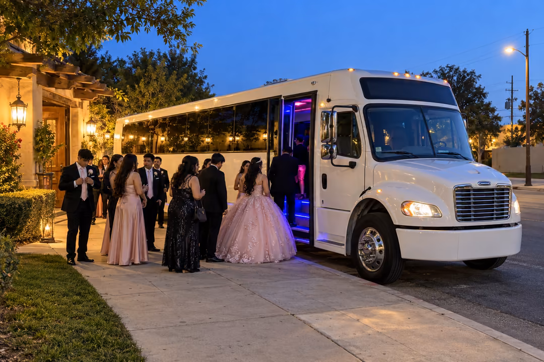 Santa Ana quinceanera and sweet 16 party bus rentals