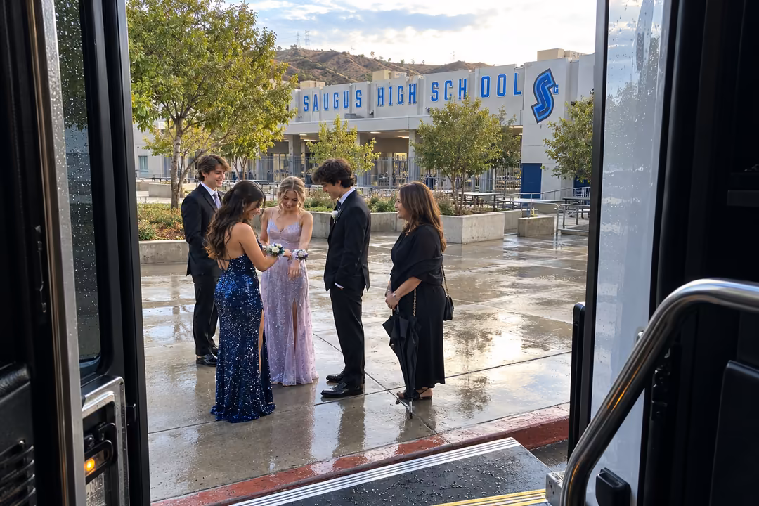 Santa Clarita prom and homecoming party bus rentals