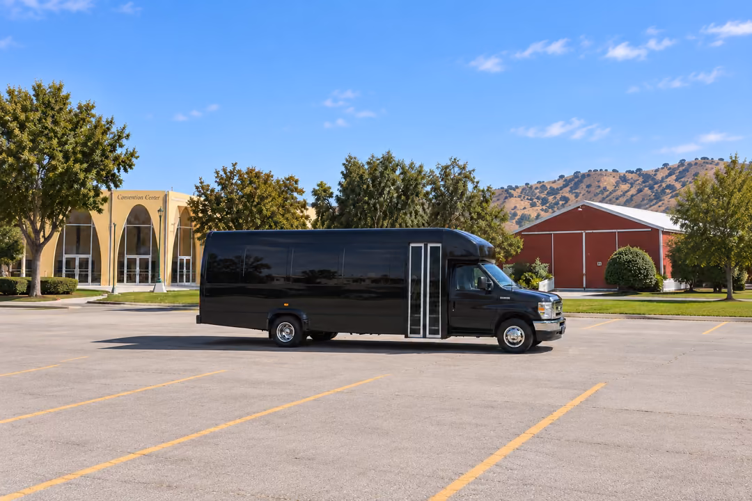 Santa Maria 20 passenger party bus rental exterior