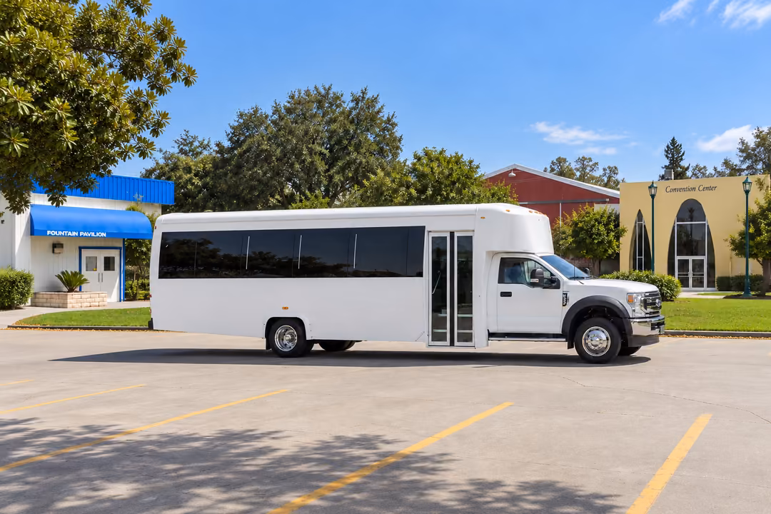 Santa Maria 30 passenger party bus rental exterior