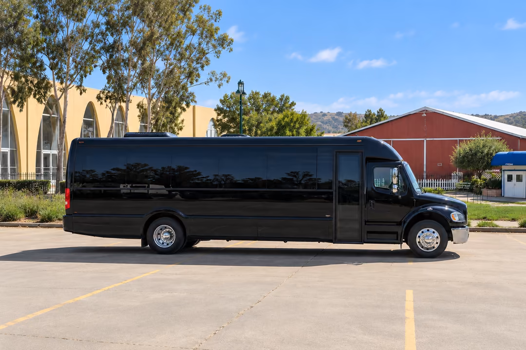 Santa Maria 40 passenger party bus rental exterior