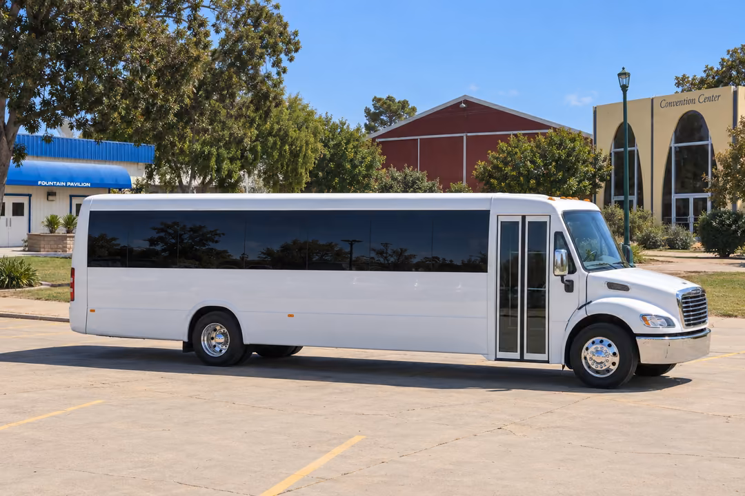Santa Maria 50 passenger party bus rental exterior