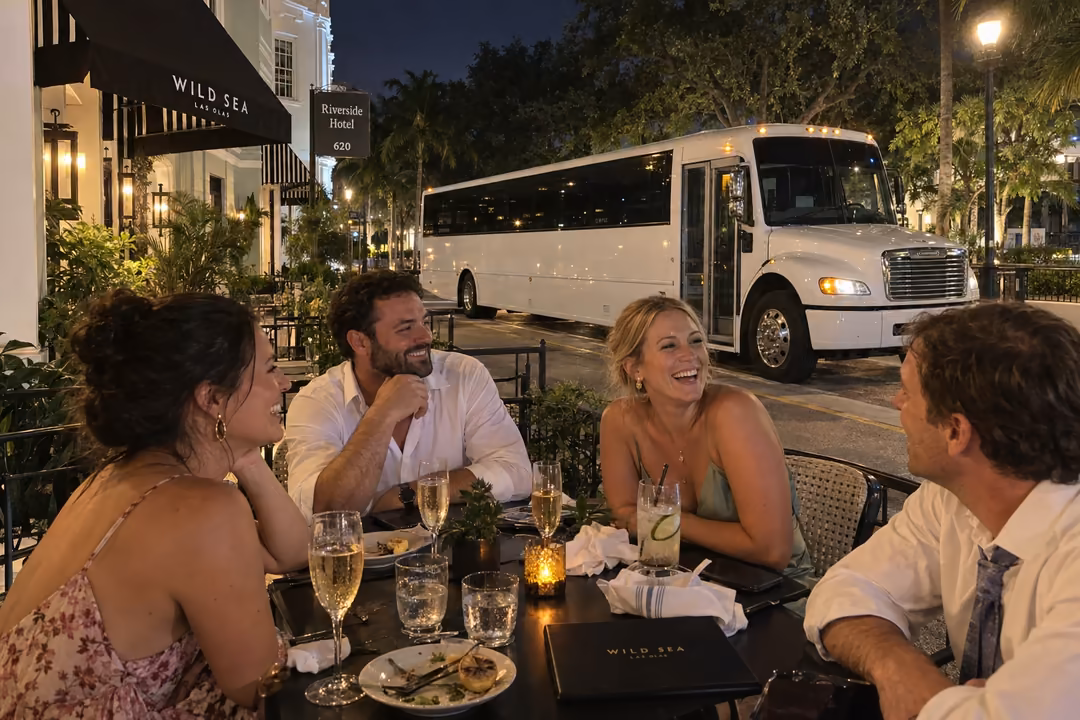 Say I do to a Fort Lauderdale wedding shuttle bus
