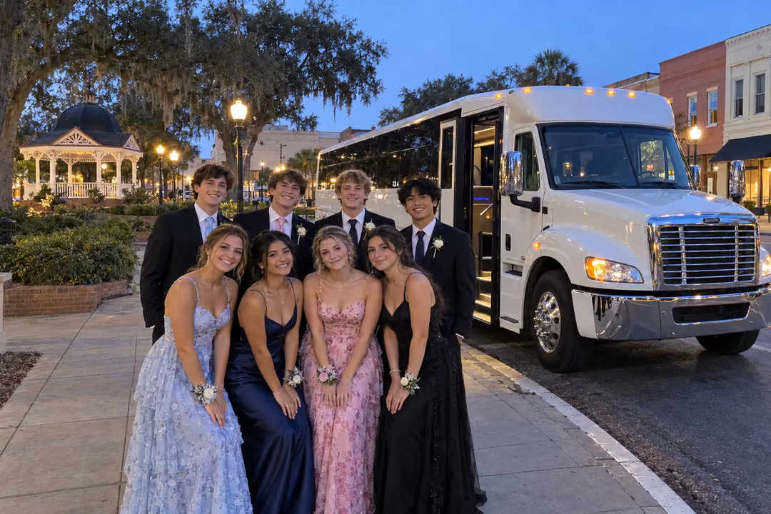 School event and prom party bus rentals in Ocala