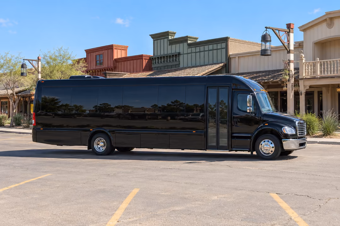 Scottsdale 40 passenger party bus rental exterior