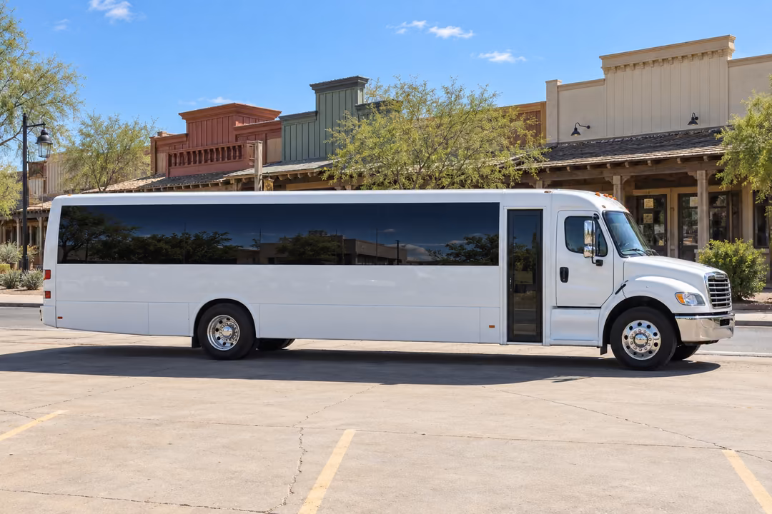 Scottsdale 50 passenger party bus rental exterior