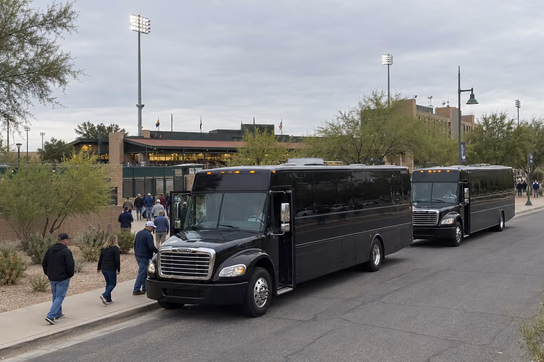 Scottsdale Spring Training and sporting event party bus rentals