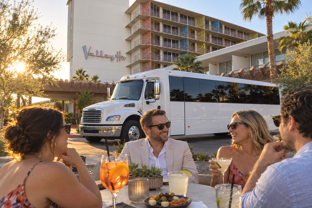 Scottsdale wedding shuttle bus rentals