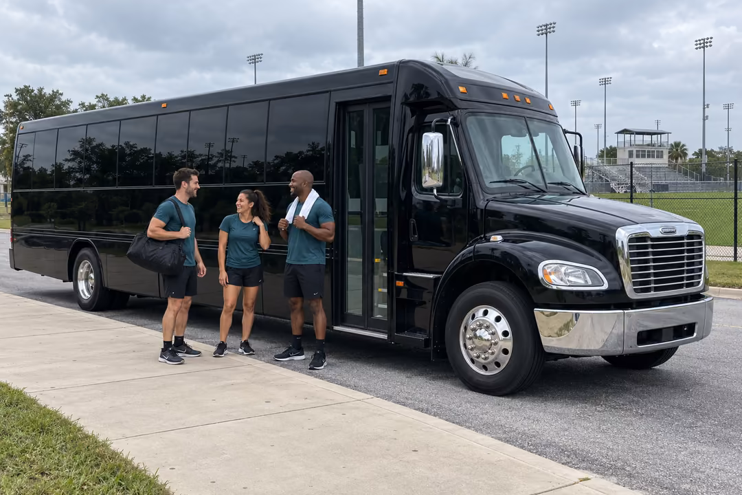 Sports team and fan bus rentals in Boynton Beach