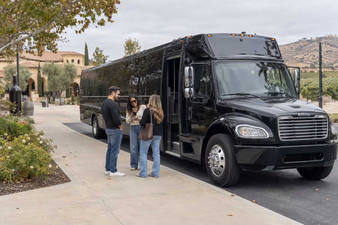 Temecula wine tour party bus rentals from Irvine