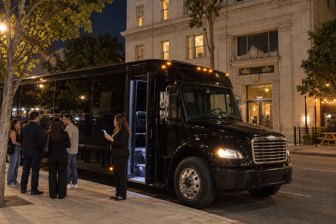 Uptown Whittier party bus rentals for birthdays and nights out