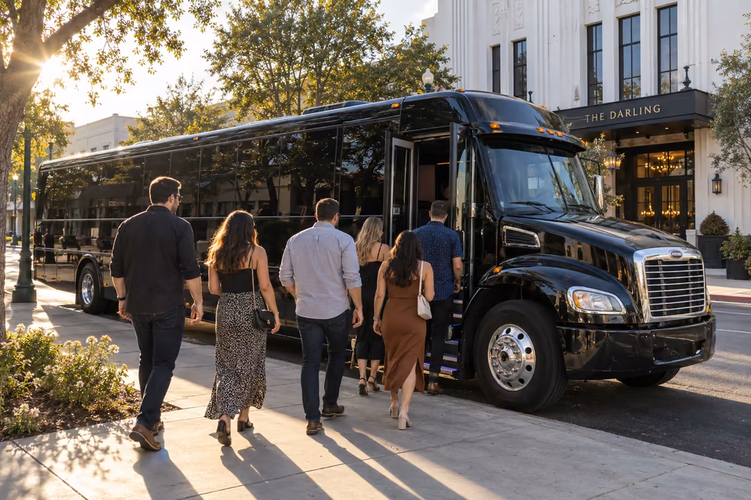 Visalia bachelor and bachelorette party bus rentals