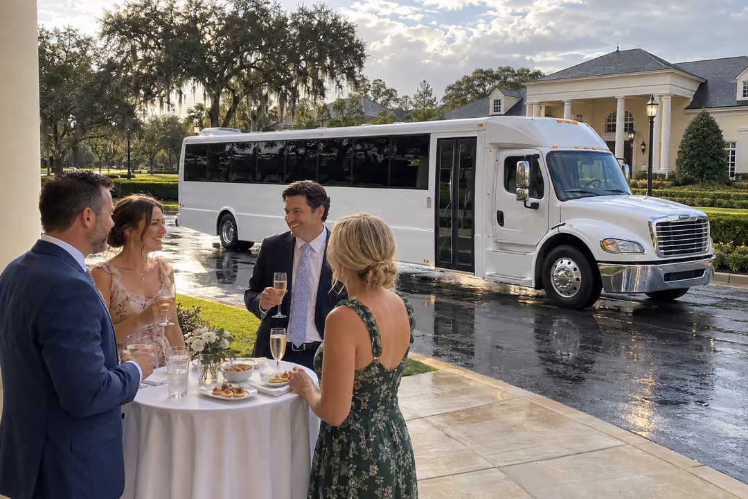 Wedding party bus rentals in Ocala