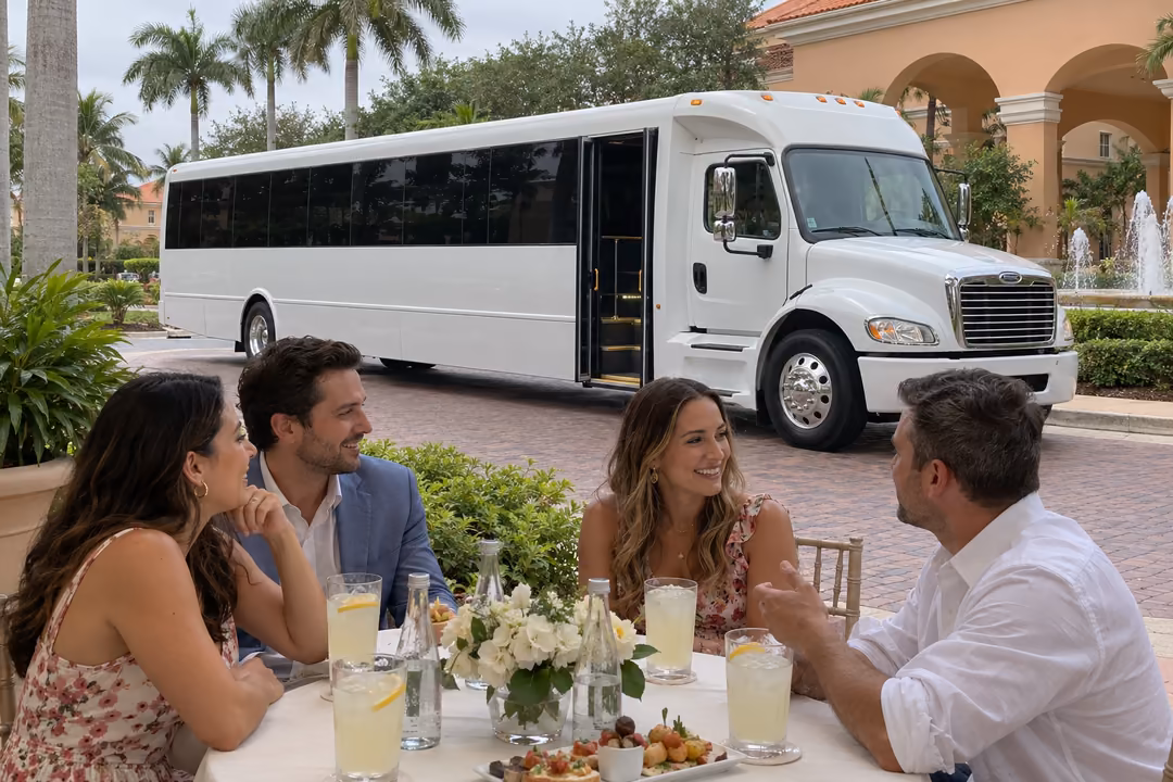 Wedding party bus rentals in Pembroke Pines