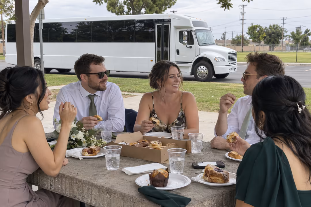 Wedding party bus rentals in South Gate