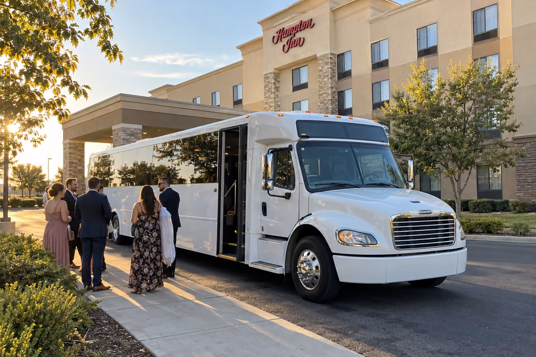 Wedding party bus rentals in Turlock