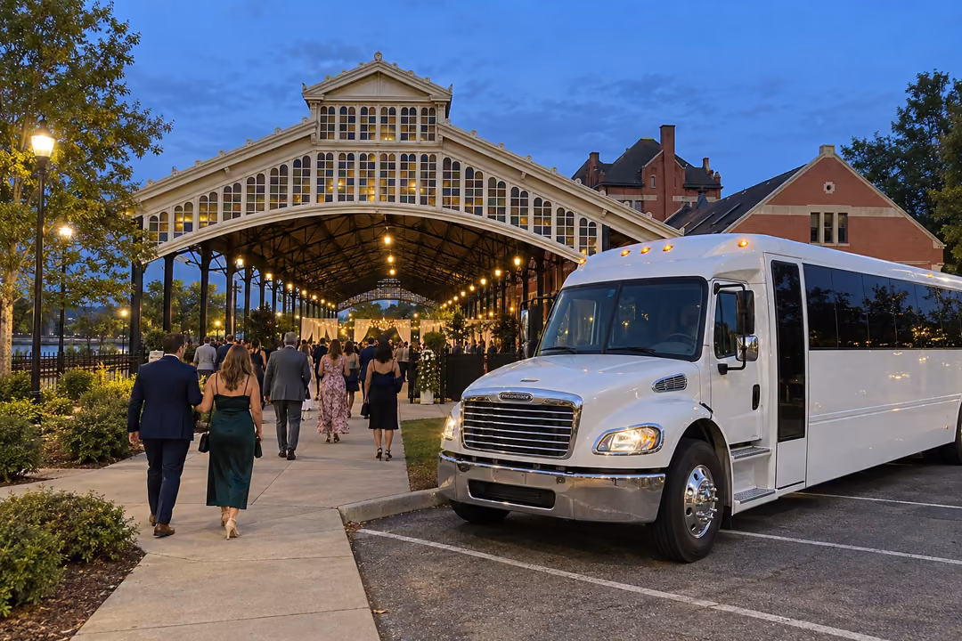Wedding shuttle buses for your Montgomery wedding