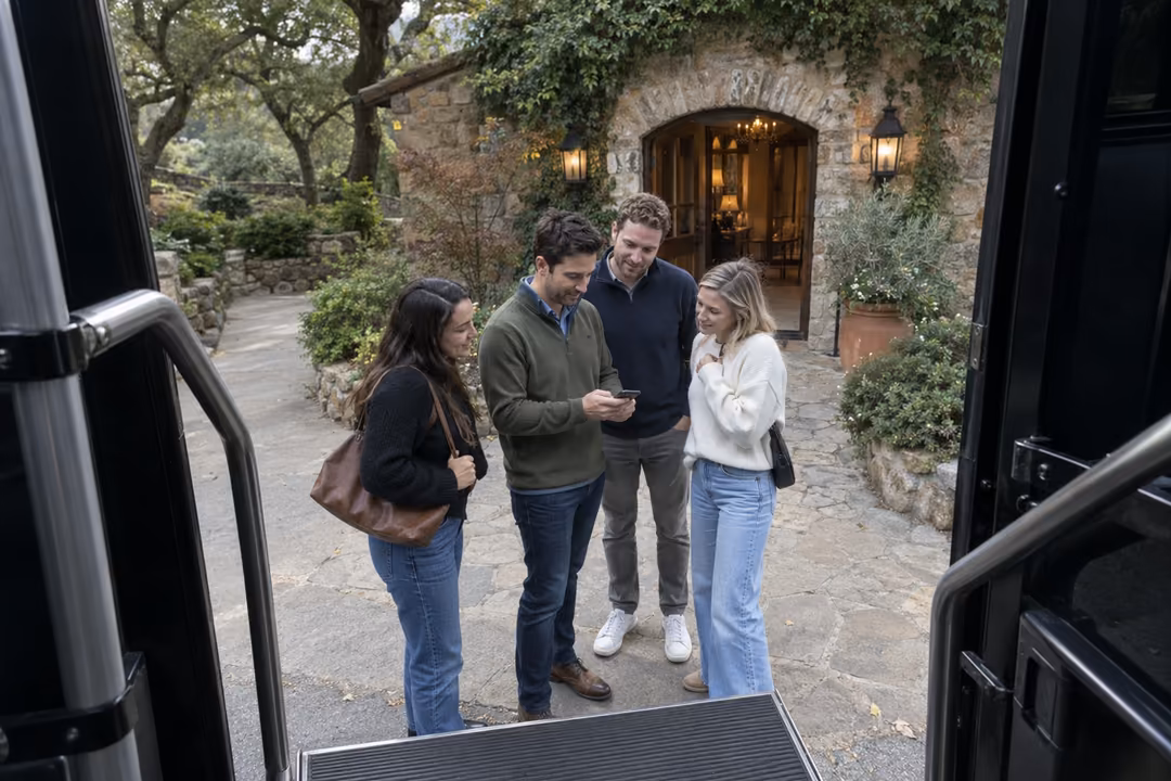 Wine tasting party buses from Santa Clara