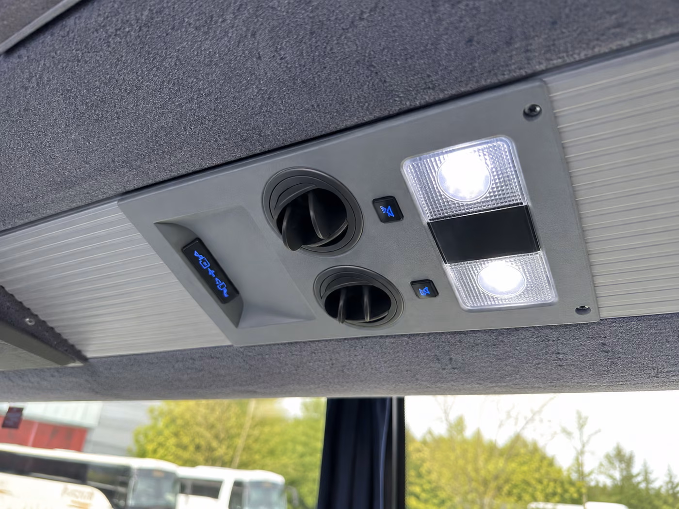charter bus individual climate control