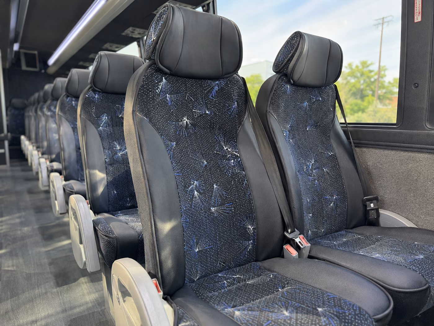charter bus reclining seats