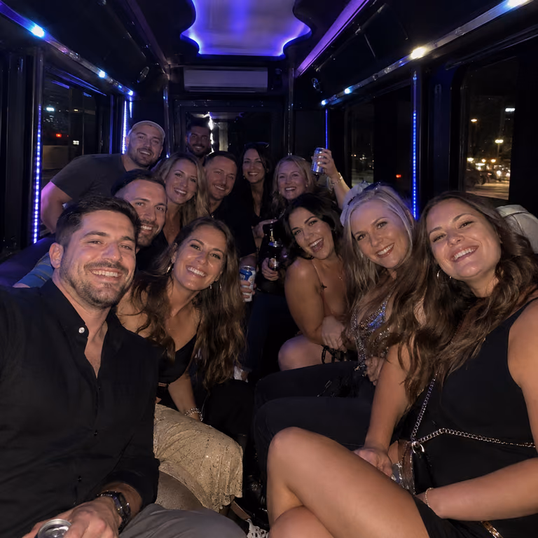 concert group party bus